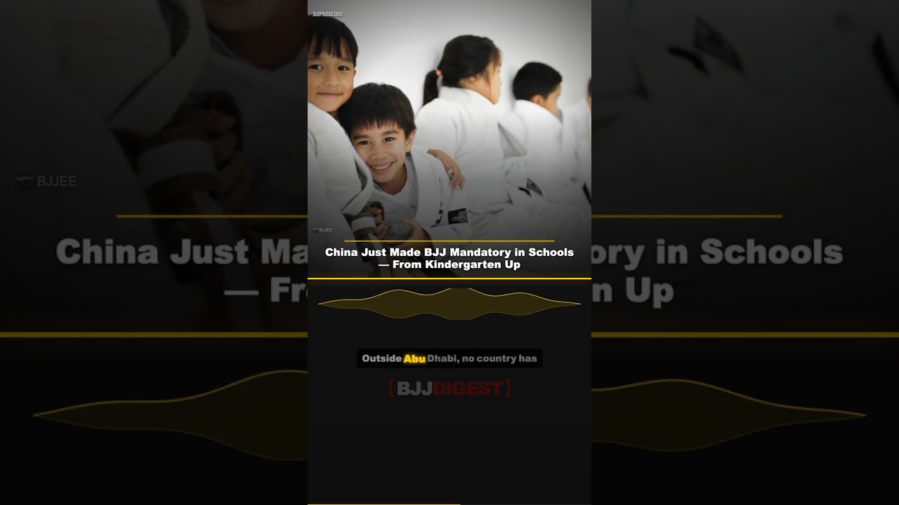 China Just Made BJJ Mandatory in Schools #Shorts