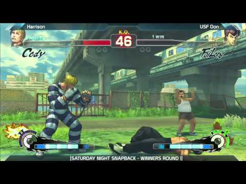 SSF4: Harrison (Cody) vs USF Don (Fei Long) - Saturday Night Snapback 6.4