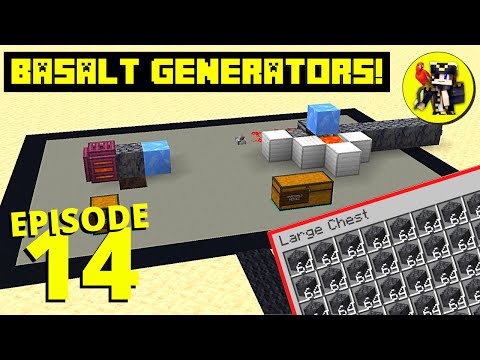 2 EASY Minecraft Basalt Generators! Episode 14