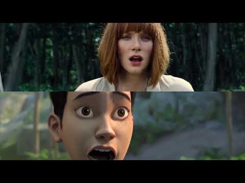 Jurassic World, Fallen Kingdom, and Camp Cretaceous Scenes That Happened at the Same Time