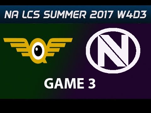 FLY vs NV Highlights Game 3 NA LCS Summer 2017 FlyQuest vs EnvyUs