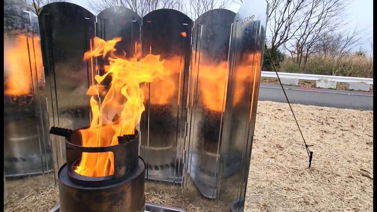 ② 【後半】Bush Craft Inc.！おっちゃん本気のデイキャンプ⛺IN道満グリーンパーク😁👍 新幕 ブッシュタープ「ティピー張り」二次燃焼の焚き火🔥が暖かい😊👍