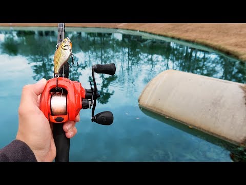 Ultra Clear DRAIN Fishing (HUGE BASS)