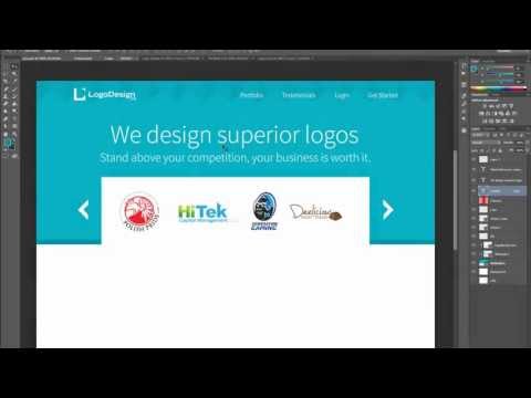 3. Home Page Mockup in PS : Part 1