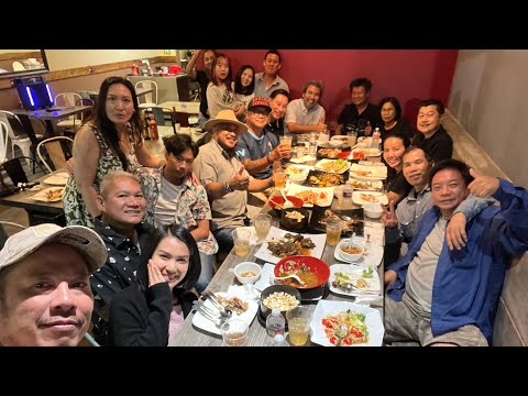 Laos LA ສະບາຍດີ🙏visiting friends restaurant Thai food 🍱 มา เที่ยว หลาน อาหาร เพิ่ง ไทย.    Food