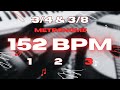 152 BPM 3 4 3 8 Metronome