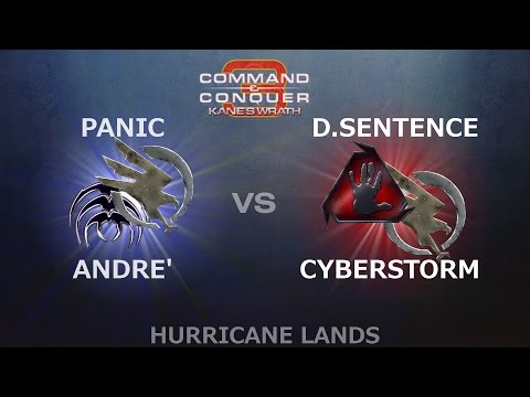 C&C3: Kane's Wrath 2v2 - PANIC^ (S) & Andre' (GDI) vs. Cyberstorm (GDI) & Death-Sentence (BH)