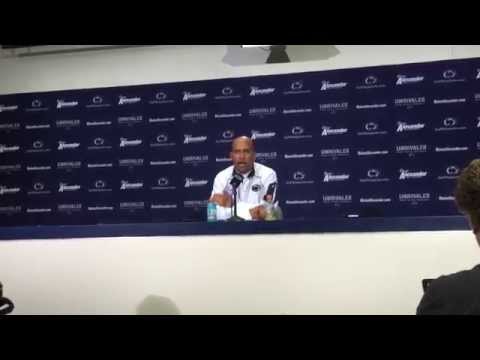 Penn State football coach James Franklin speaks after Army West Point game