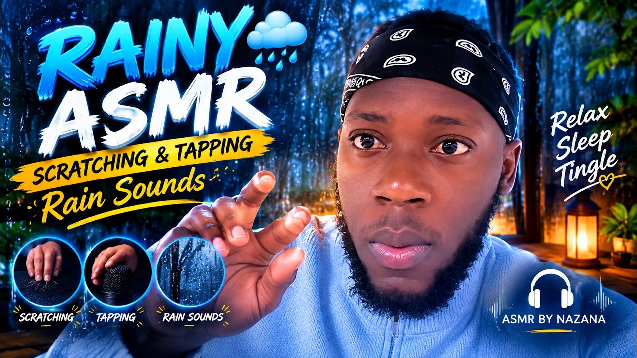 ASMR Rain + Scratching 🌧️ Tingly Tapping Sounds to Make You SLEEP
