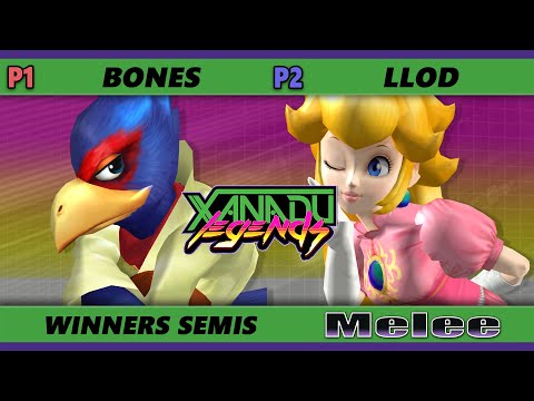 Xanadu Legends Winners Semis - Bones (Falco) Vs. lloD (Peach) Smash Melee - SSBM