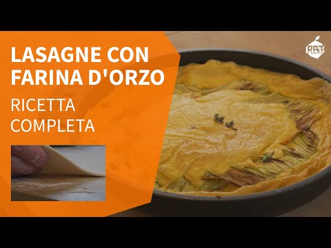 LASAGNE VEGANE con Zucca, Zucchina e Fiori di Zucca - Ricetta Completa