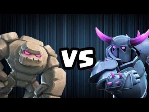 NEW META!BEST GOLEM DECK VS BEST PEKKA 🏆5100+ DECK IN CLASH ROYALE BY King gaming