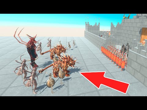 New Unit Mutant HELLHOUND vs Ancient Army on City in Animal Revolt Battle Simulator