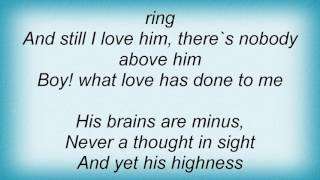 Ella Fitzgerald - Boy! What Love Has Done To Me! Lyrics