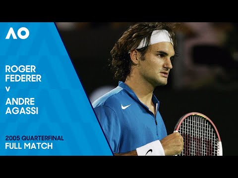 Roger Federer v Andre Agassi Full Match | Australian Open 2005 Quarterfinal