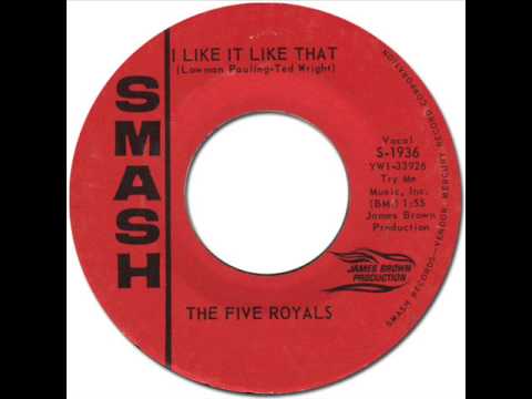 THE FIVE ROYALES - I Like It Like That [Smash 1936] 1964