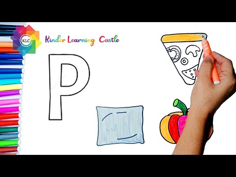 Learn Letter: P The ABC Song | Letter P for Pillow | P for Pumpkin | Kinder Art #41