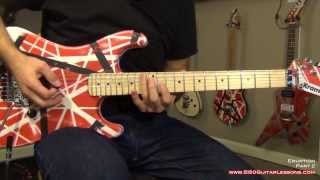 How to play 'Eruption' - Eddie Van Halen - 5150GuitarLessons.com (sample)
