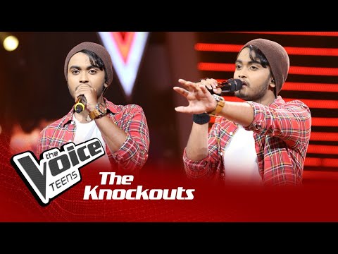 Ayesh Perera | Arambumama Kandulak Wela (ඇරඹුමම කඳුලක් වෙලා) | Knockouts | The Voice Teens Sri Lanka