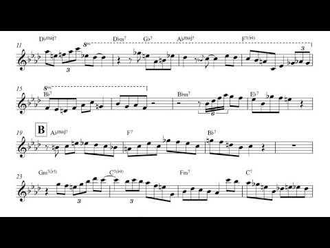 Donna Lee /Charlie Parker solo transcription
