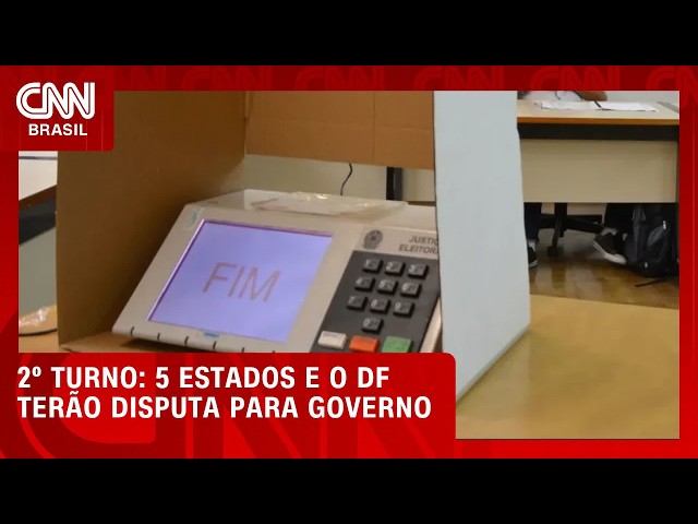 Eleições 2026: 5 estados e o DF terão disputa para governo em 2° turno | CNN NOVO DIA