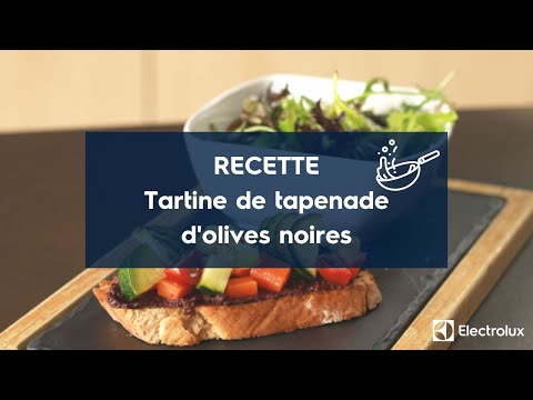 Recette de tartine de tapenade d'olives noires - Electrolux
