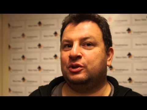 Daniel Fridman after his win over Erwin l'Ami - Remco Heite Chess Tournament 2014