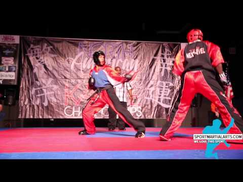 Horace Morgan v Anthony Merricks - Men Sparring Grands - 2015 NA Int'l Karate Championships