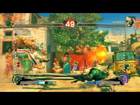 SSF4 AE 2012: PPN (Dhalsim) vs baikurimanda (Sagat) - Xbox Live Ranked Match