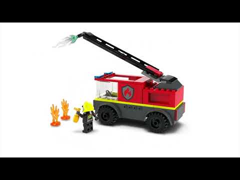 LEGO® City Ugniagesių automobilis su kopėčiomis (60463) video