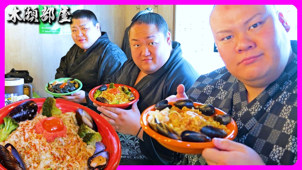 【大阪グルメ】ガツンとニンニク！人気のペペロンチーノ専門店で力士達が和やかランチ 2026.3.2