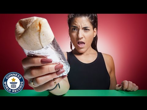 Watch Leah Shutkever Set a Guinness World Record for Eating a Burrito