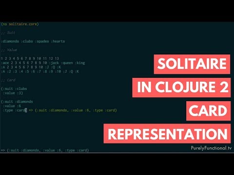 Solitaire in Clojure 2 - Card Representation