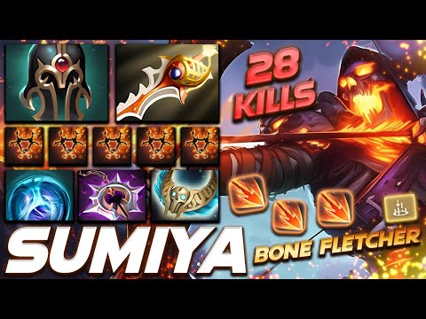 Sumiya Clinkz Bone Fletcher 28 Kills - Dota 2 Pro Gameplay [Watch & Learn]