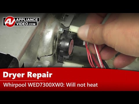 Whirlpool, Roper & Kenmore Dryer: Thermal Cut Off Fuse Diagnostic, Repair & Replacement