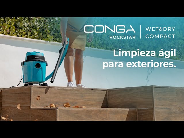 Cecotec Conga Rockstar Wet & Dry Compact Aspirador de Sólidos y Líquidos 1000W video