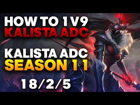 Kalista ADC Gameplay - How to 1v9 on Kalista ADC | League of Legends