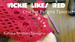 Download lagu Vickie Likes Red Scarf or Shawl Crochet Tutorial... mp3