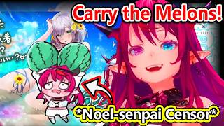 IRyS Censors Noel-senpai's Melons to Keep her Stream Monetized...