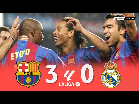 Barcelona 3 x 0 Real Madrid ● La Liga 04/05 Extended Goals & Highlights HD