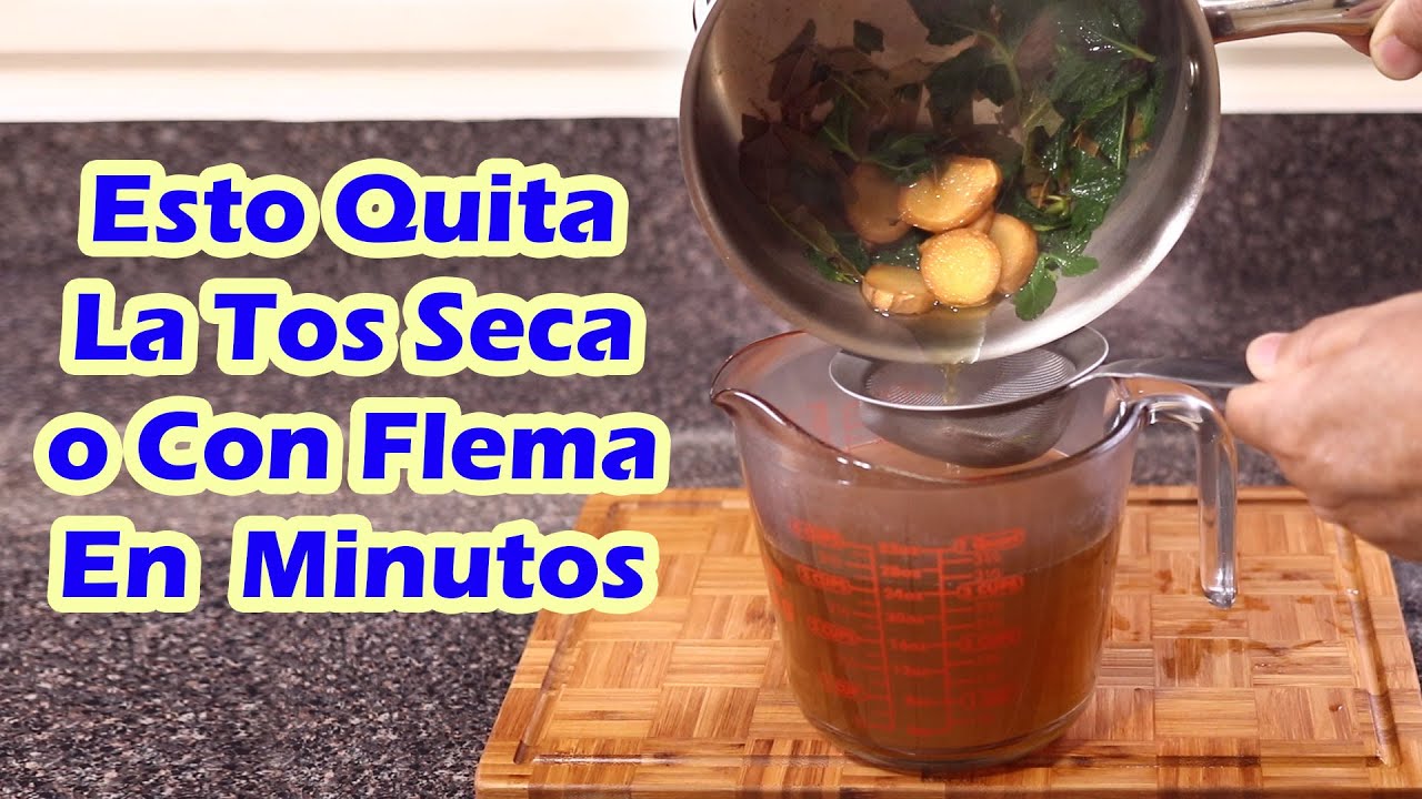 ESTO QUITA LA TOS SECA O CON FLEMA Y DOLOR DE GARGANTA EN MINUTOS - Remedio Casero Para La Gripe