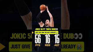 Jokic with the most INSANE STATLINE👽
