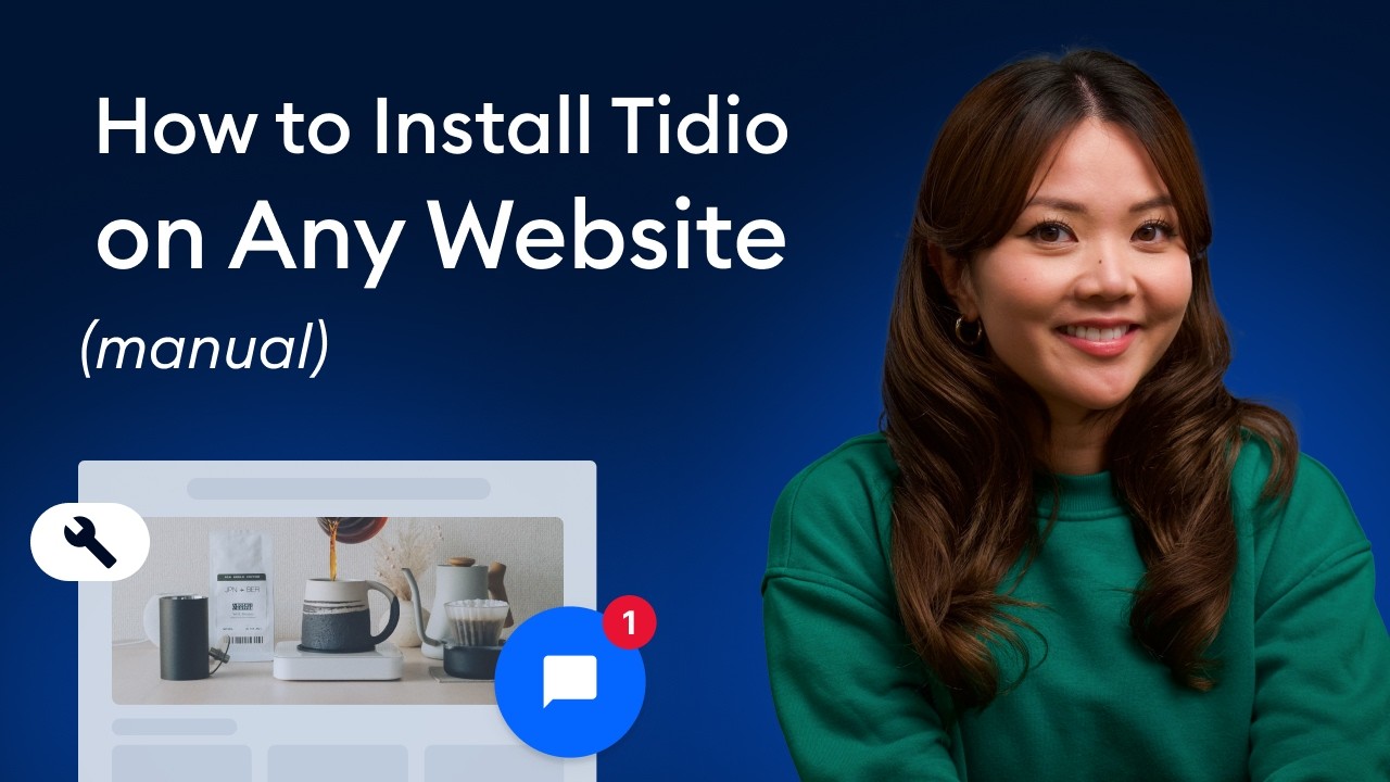 How to install Tidio manually on any site video thumbnail