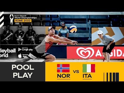 Mol, A./Sørum, C. 🇳🇴 vs. Benzi/Bonifazi 🇮🇹 - Pool Play Highlights Rome 2022 #BeachWorldChamps