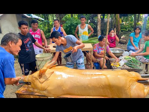 Cebu village Lechon | Complete whole pig roast| Start to finish !!!