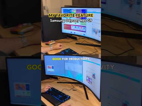 Samsung Odyssey Neo G9 | Multi-Tasking On A 57-Inch Monitor #samsungodyssey #myfavoritefeature