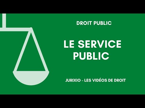 The concept of public service - The constituent elements (2)