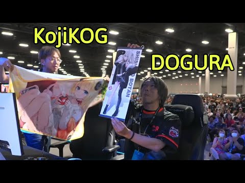 Street Fighter Pros Show Off Their Hololive Oshis on Stage at EVO 2023 [KojiKOG vs Dogura]