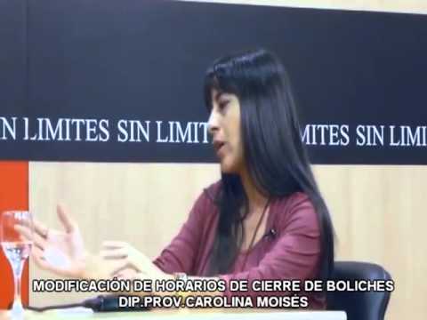 MODIFICACIÓN DE HORARIOS DE CIERRE DE BOLICHES-DIP.PROV.CAROLINA MOISÉS