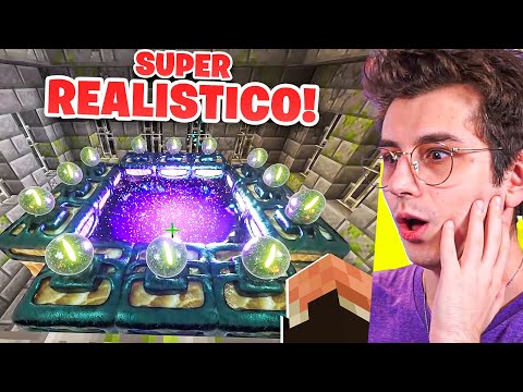 I REACT TO A SUPER REALISTIC MINECRAFT! - ITA